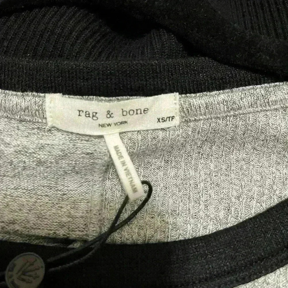 Rag & Bone The Knit Colorblock Crewneck XS - Picture 2 of 5